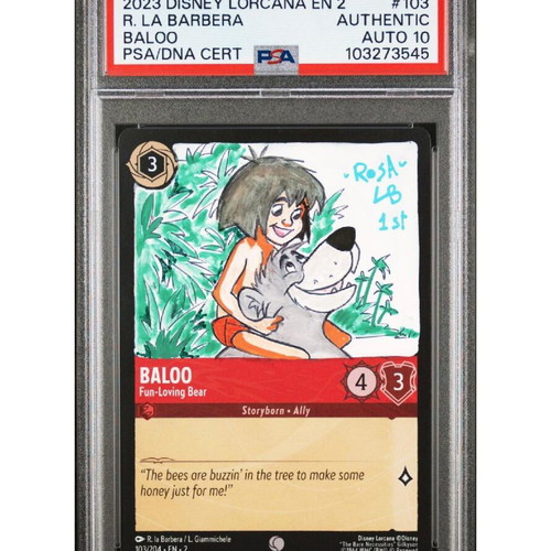 Disney Lorcana autographed card PSA 10 -  600,00 - Vendora.cy