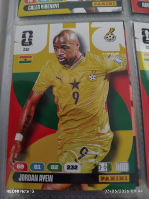 Panini Adrenalyn XL αυτοκόλλητο από το FIFA World Cup 2026 μεταχειρισμένο