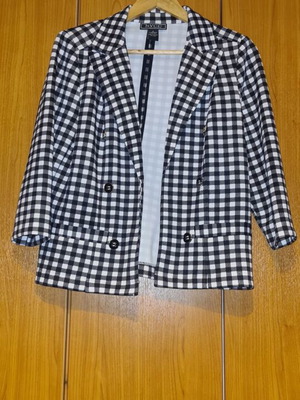 Ζακέτα Checkers με Βάτες και Μανίκι Μέχρι Τον Αγκώνα Medium μεταχειρισμένη