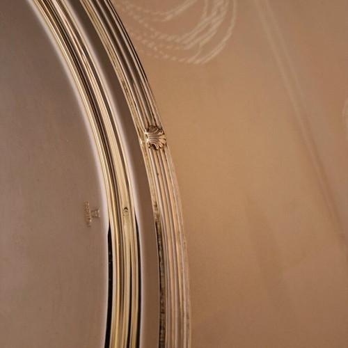 Labridi Round Silver-Plated Serving Platter New 40cm