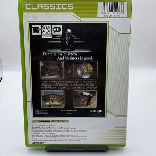 Hitman 2 Original Xbox Classics complete, like new