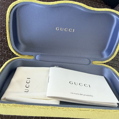 Gucci sunglasses used, black and green