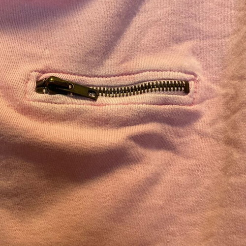 Zara pink crop top sweatshirt, size M