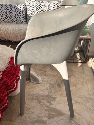 Πολυθρόνα Praktiker DIVA γκρι πλαστική μεταχειρισμένη