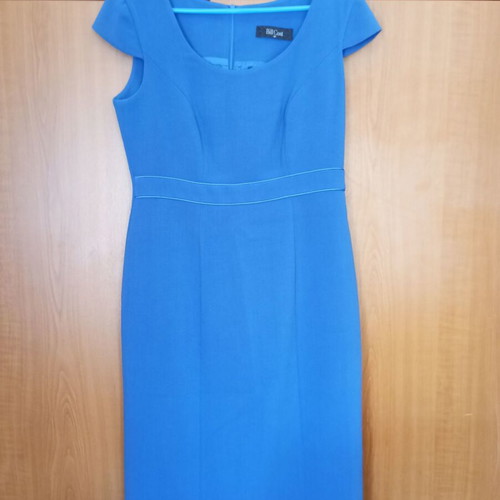 Winter dress blue Bill Cost size M like new
