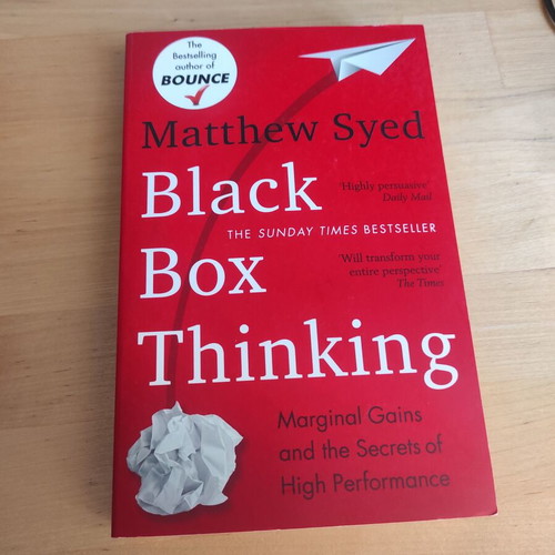 Black Box Thinking by Matthew Syed like new, English edition