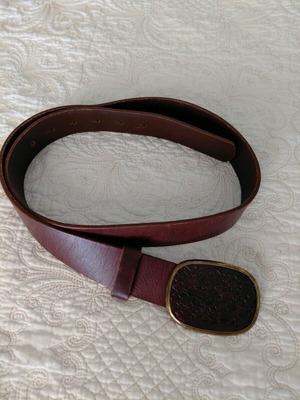 Massimo Dutti leather belt like new, brown