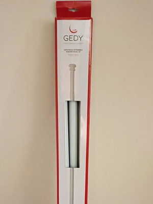 Bathroom Curtain Rod made of Aluminum, like new, adjustable 87-240 cm
