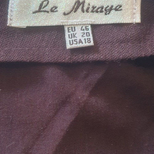 Vintage brown skirt used, size M/L with pleated and layered ruffles