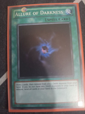 Allure of Darkness Yu-Gi-Oh! card like new, vintage