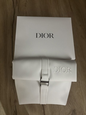 Dior toiletry bag new, white