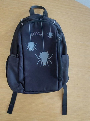 Polo Mini Backpack Spiders σαν καινούργιο, μαύρο και γκρι