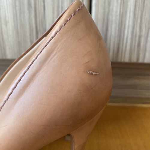Prada vintage leather pumps beige-blush used, size 39