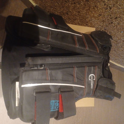 Children's riding set used, helmet, gaiters, vest