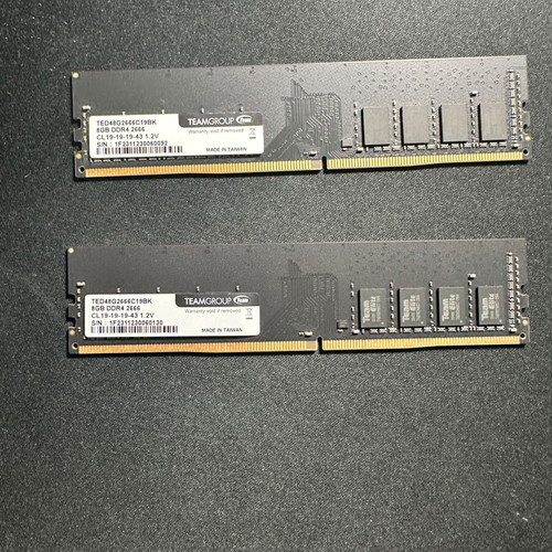 TeamGroup Elite 16GB (2x8GB) DDR4 2666MHz CL19 Desktop RAM