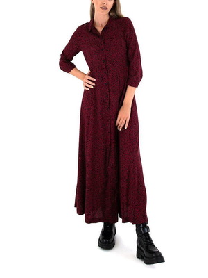 Namaste long dress like new, black and red, size L