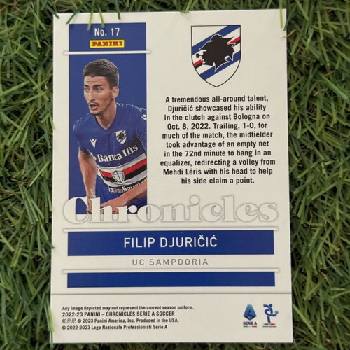 Panini Chronicles Serie A 22/23 Filip Djuričić card new