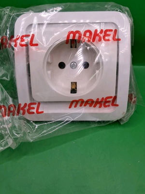 White Schuko socket new