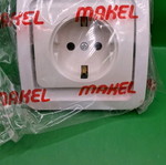 White Schuko socket new