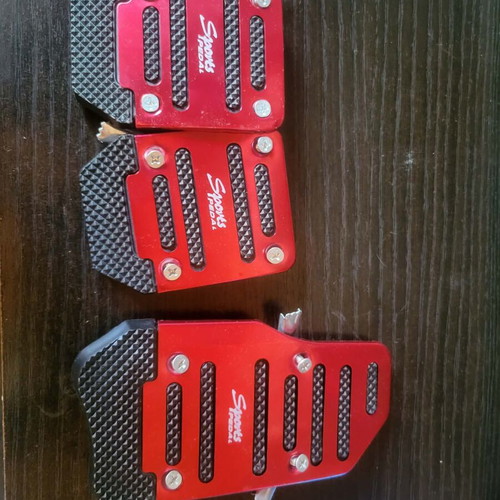 Sport car pedals red like new