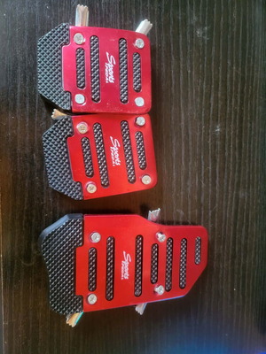 Sport car pedals red like new