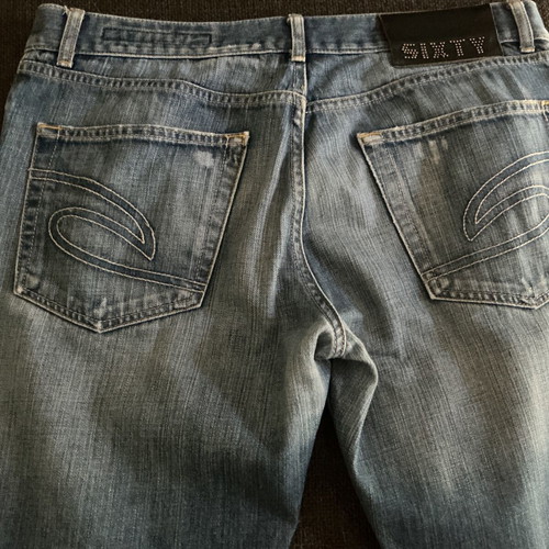 Sixty jeans used, blue, size 34 waist 33 length