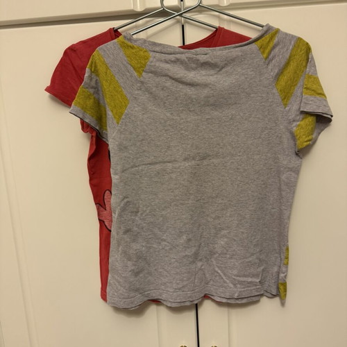 Disney short-sleeve t-shirt set used, size medium, gray and red