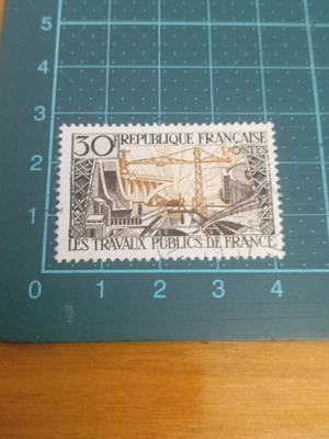 France 1957 stamp like new, public works