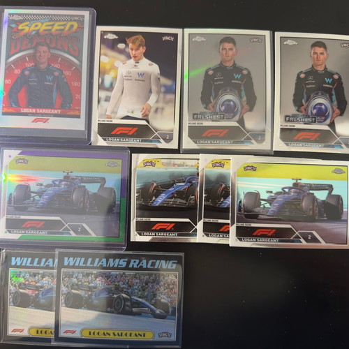 F1 Logan Sargeant Topps 2023 cards new