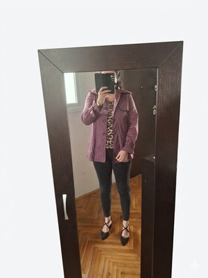 Καμπαρντίνα BSB no42 σαν καινούργιο, ροζ-μωβ, μέγεθος XL