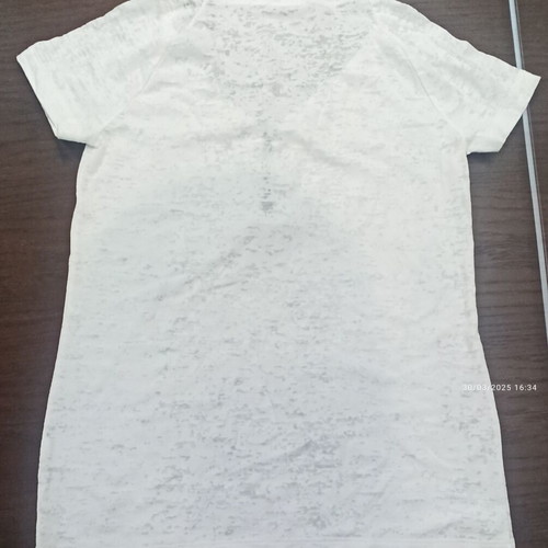 Sisley women's short sleeve blouse like new, black and white, size S
