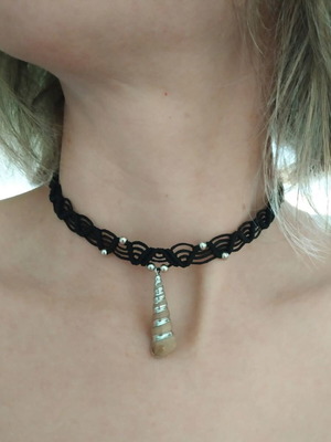 Macrame necklace new handmade with adjustable clasp