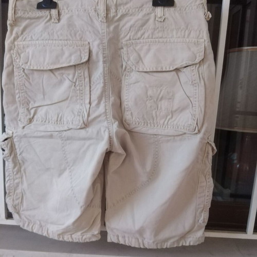 Beige cotton bermuda shorts like new, size S
