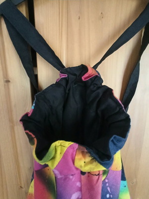 Patchwork backpack bag new, cotton, multicolored
