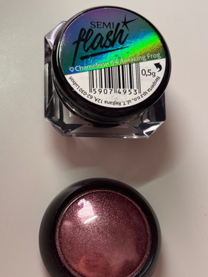 Semilac Semiflash Chameleon Amazing Frog and Pink Gold Nail Powder set new