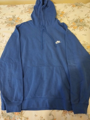 Nike φούτερ μεταχειρισμένο, αντρικό, μπλε ηλεκτρικό, μέγεθος 2XL