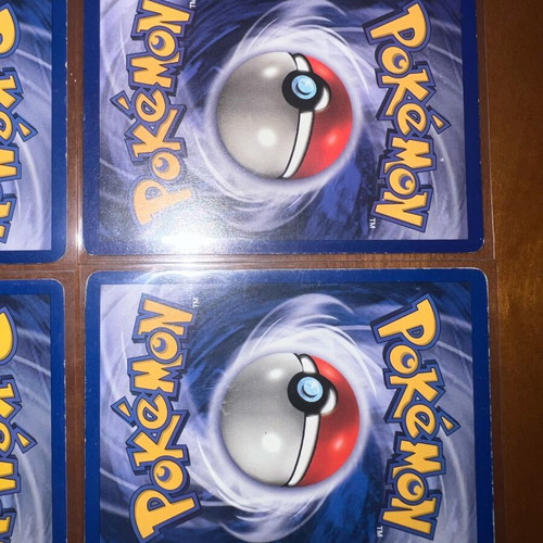 Pokemon TCG vintage cards used, set of 6