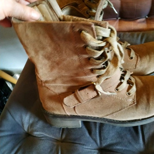 Brown ankle boots used, size 38, very good condition