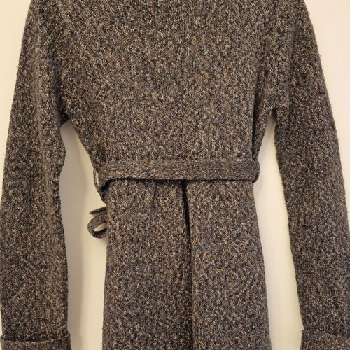 Cardigan with buttons and belt like new, size small, multicolor