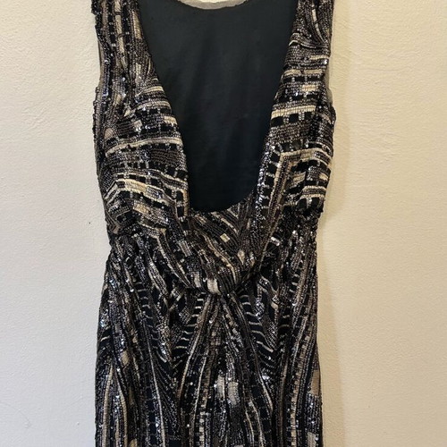 Zara cocktail dress like new with sequins multicolor size M