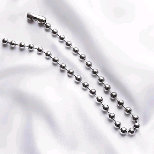 Ball chain necklace stainless steel 50 cm new
