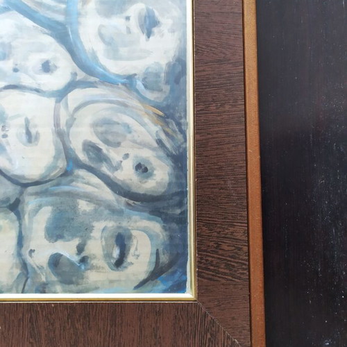 Framed painting 62x52 cm like new