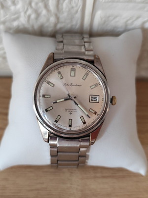 Seiko Sportsman 17 Jewels manual winding wristwatch used, vintage