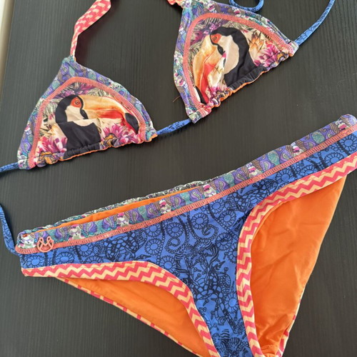 Maaji double face swimsuit with exotic print, like new, size small