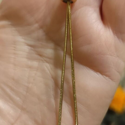 Gold necklace made of stainless steel new with adjustable length