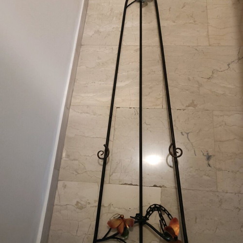 Italian stand for paintings new, iron with butterfly decoration