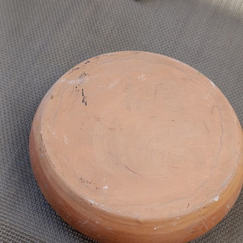 Vintage ceramic ashtray 1980s, 13.5 cm diameter
