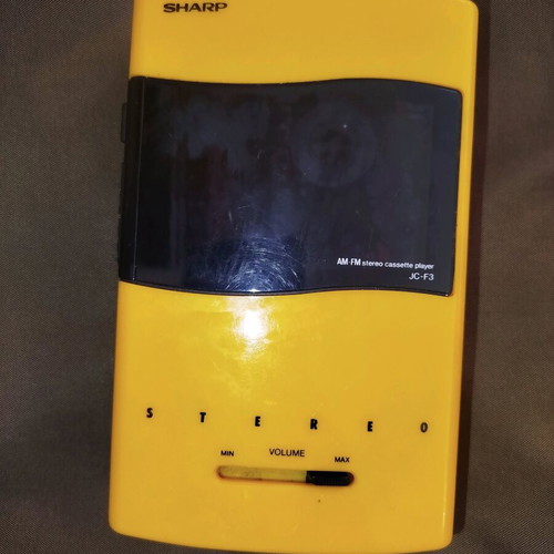 Vintage SHARP JC-F3 personal stereo cassette player FM used