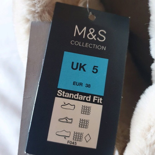 Slippers bootie with fur new, size 37-38 Marks & Spencer