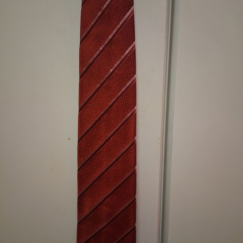 Zara Man tie used, red, silk